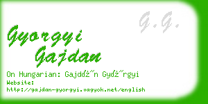 gyorgyi gajdan business card